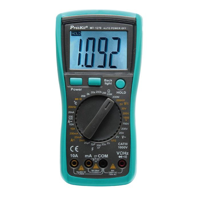 PROSKIT MT-1270 3 1/2 Digital Multimeter